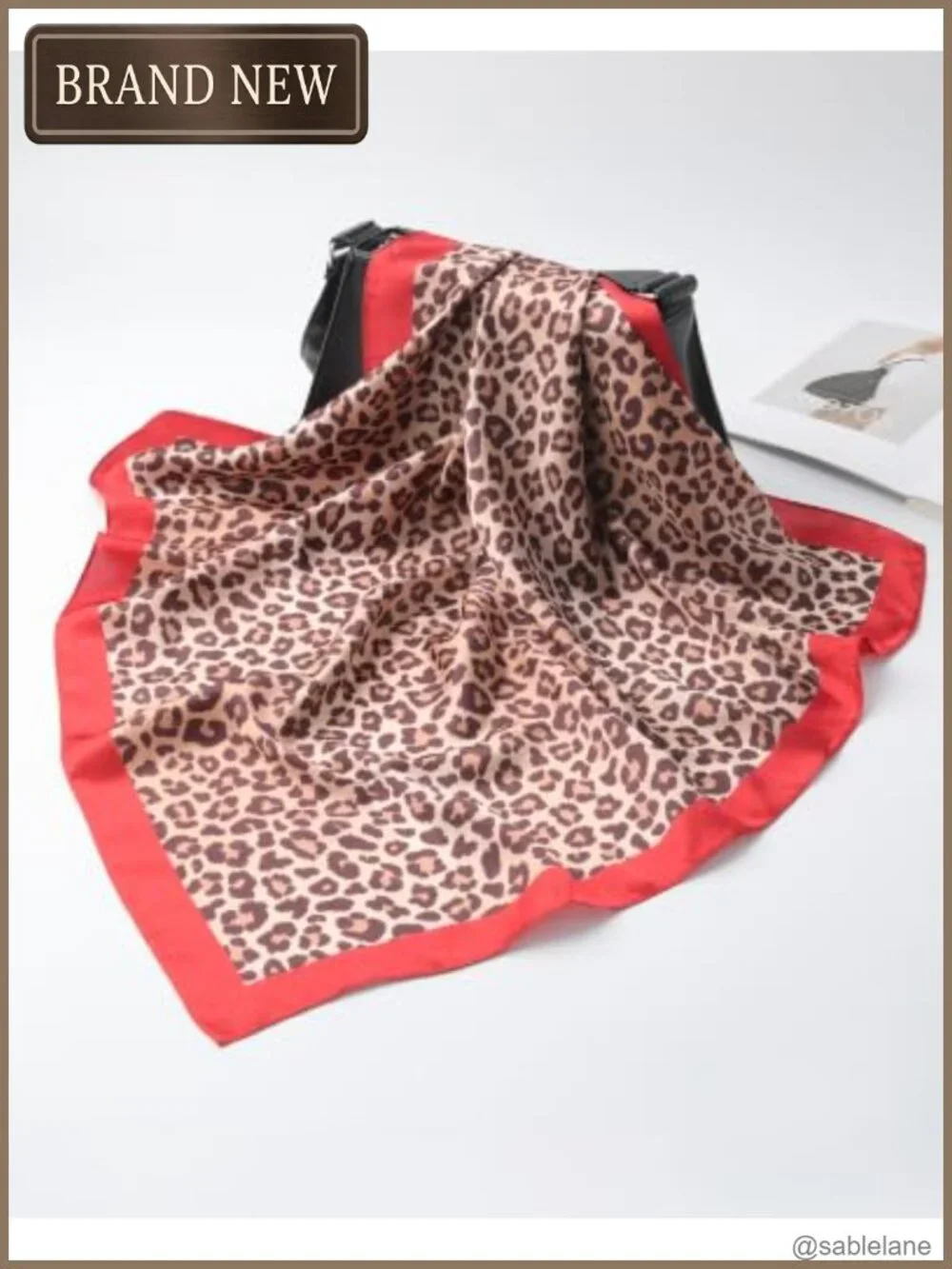 Satin Hair Scarf for Women, Silk Feeling Square Head Scarf, Neck Kerchief